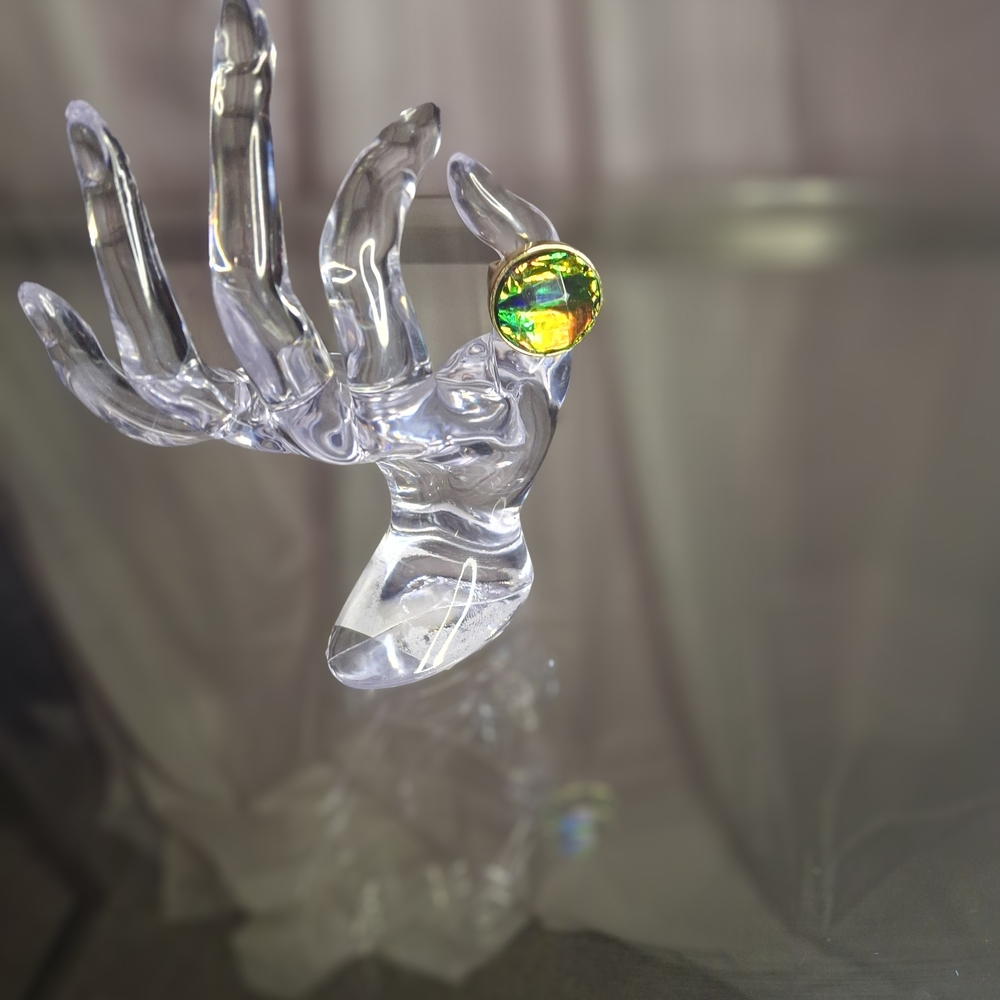 Trina Turk Vibrant Green and Yellow Ring